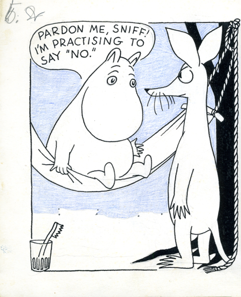 Moomin world: Tove Jansson, Moomin and the Brigands, Moomin series, 1954. © Moomin Characters™. Artist’s website.
