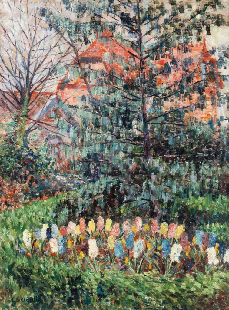 Georgette Agutte: Georgette Agutte, The Garden of the House in Bonnières-sur-Seine, c. 1900, private collection. Ballesteros Gallery.
