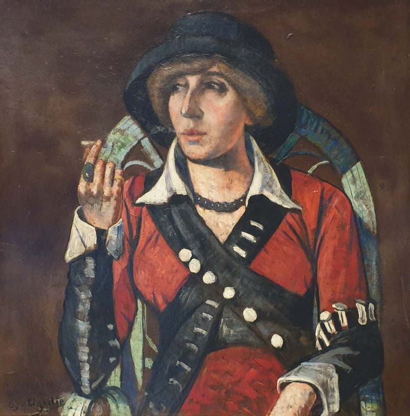 Georgette Agutte: Georgette Agutte, Woman with a Cigarette, Tomaselli Collection, Lyon, France.
