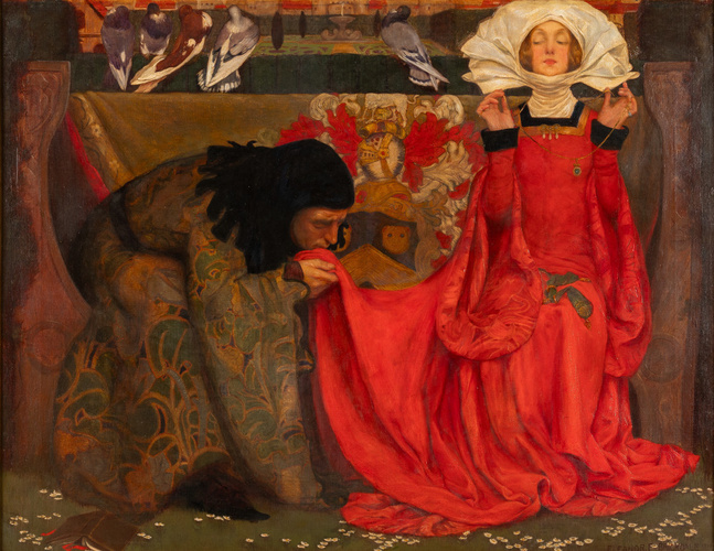 Eleanor fortescue brickdale: Eleanor Fortescue-Brickdale, The Pale Complexion of True Love, 1899, Musée d’Orsay, Paris, France.
