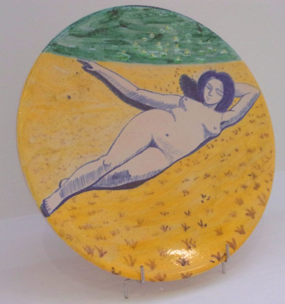 Georgette Agutte: Georgette Agutte, Decorated Plate, 1909, Museum of Grenoble, Grenoble, France. Photograph by Milky via Wikimedia Commons (CC BY-SA 4.0).
