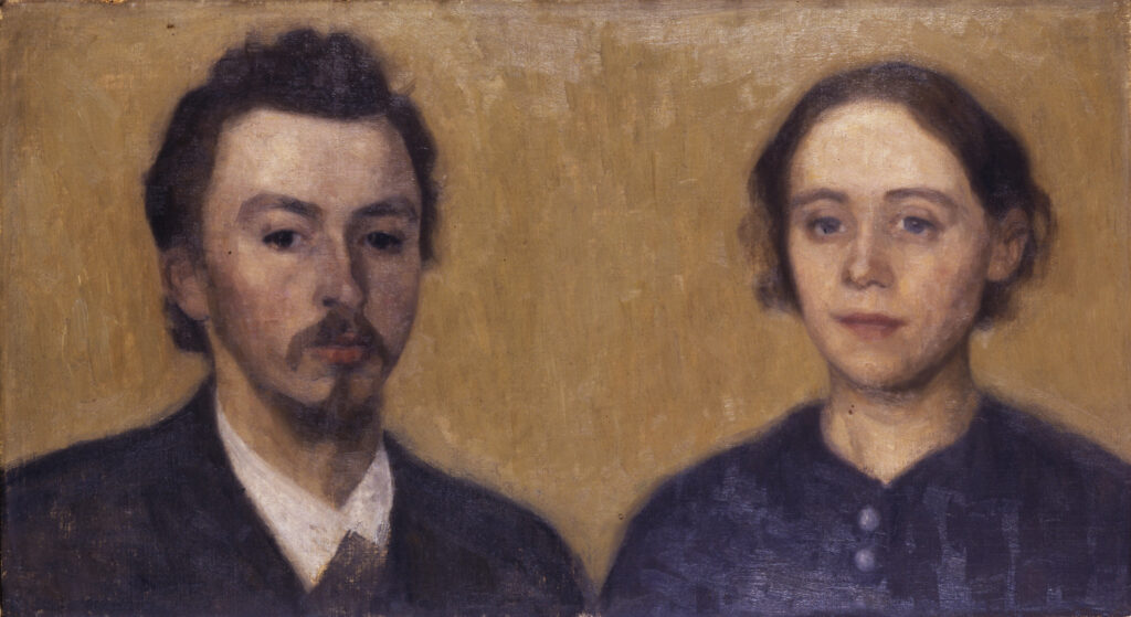 Vilhelm Hammershøi Painting as Poetry: Vilhelm Hammershøi, Double Portrait of the Artist and His Wife, 1892, The David Collection, Copenhagen, Denmark.
