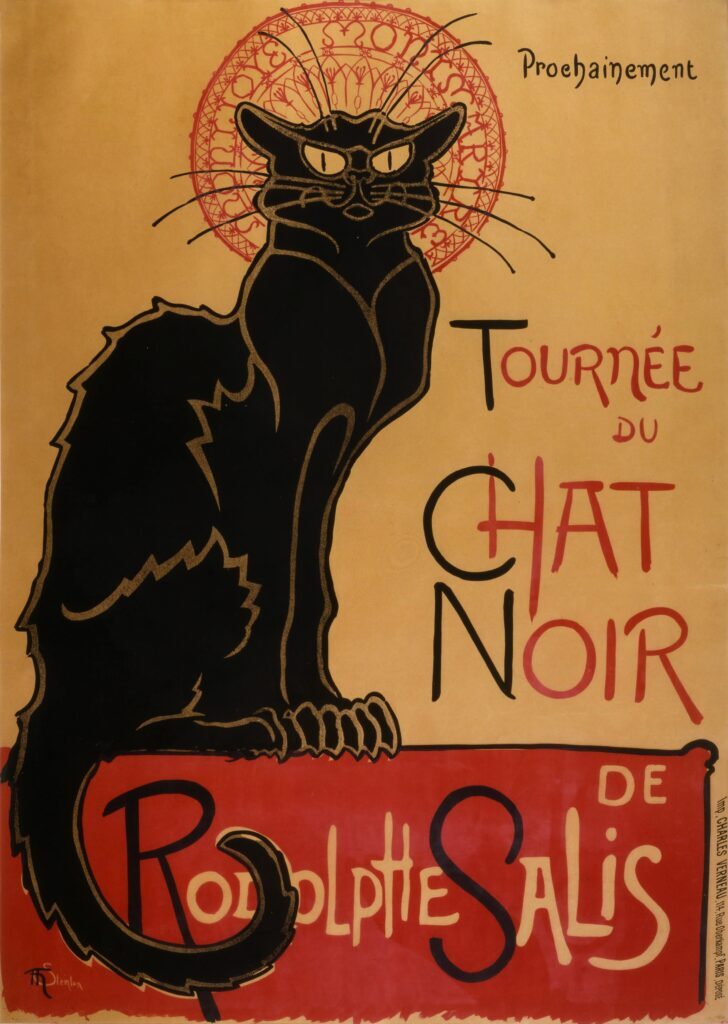 star wars paintings: Théophile Steinlen, The Chat Noir, 1896, Van Gogh Museum, Amsterdam, Netherlands.
