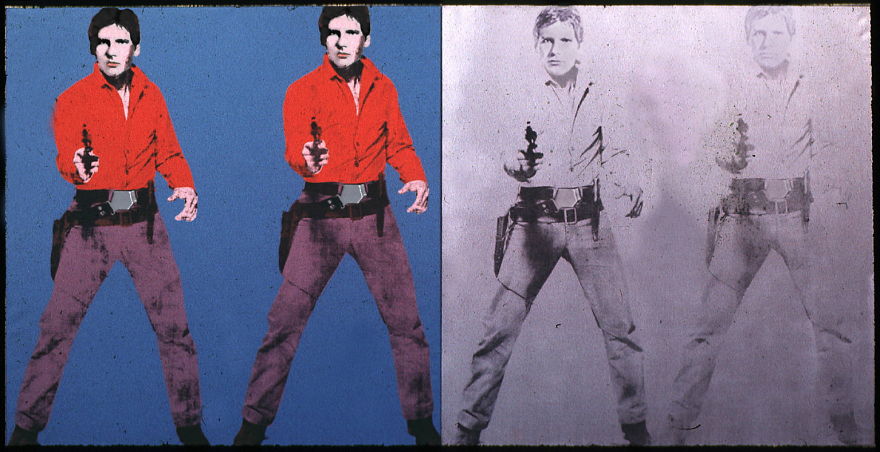 star wars paintings: Solo I and II after Andy Warhol. Bored Panda.
