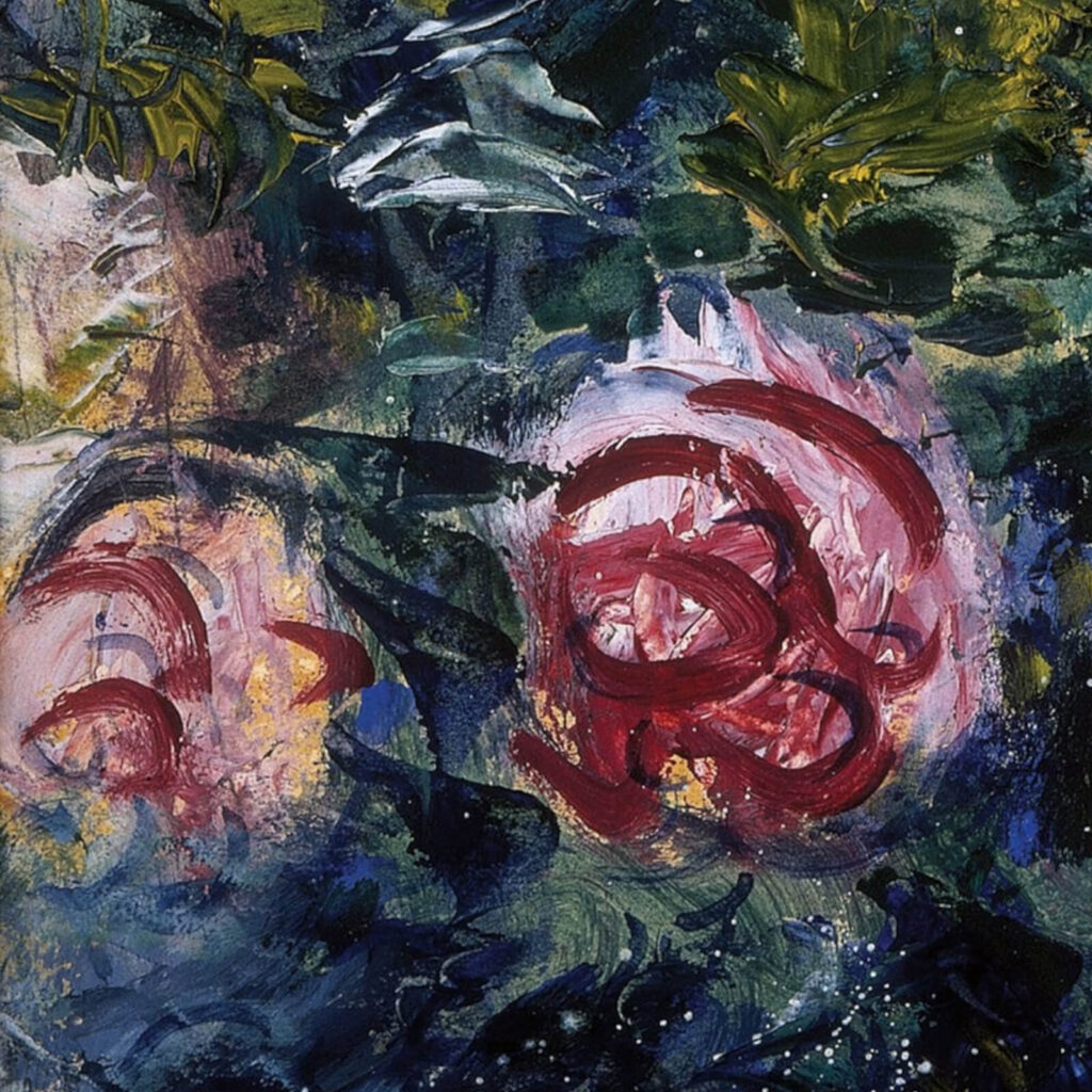 Leaning Over Flowers: Marc Chagall, Leaning Over Flowers, 1927, Tel Aviv Museum of Art, Tel Aviv, Israel. Detail.
