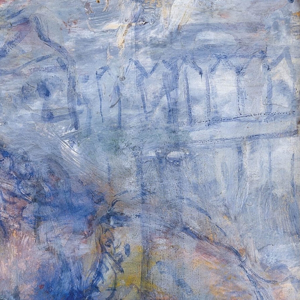 Leaning Over Flowers: Marc Chagall, Leaning Over Flowers, 1927, Tel Aviv Museum of Art, Tel Aviv, Israel. Detail.
