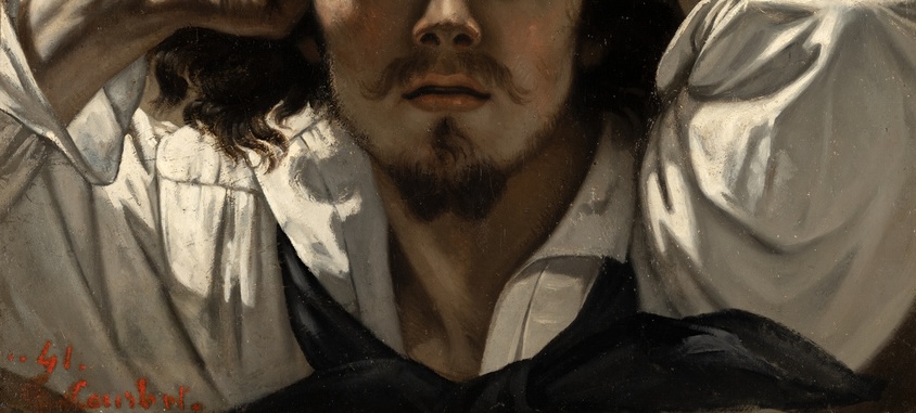 The Desperate Man: Gustave Courbet, The Desperate Man (Self-Portrait), c. 1844–1845, Musée d’Orsay, Paris, France. Detail.

