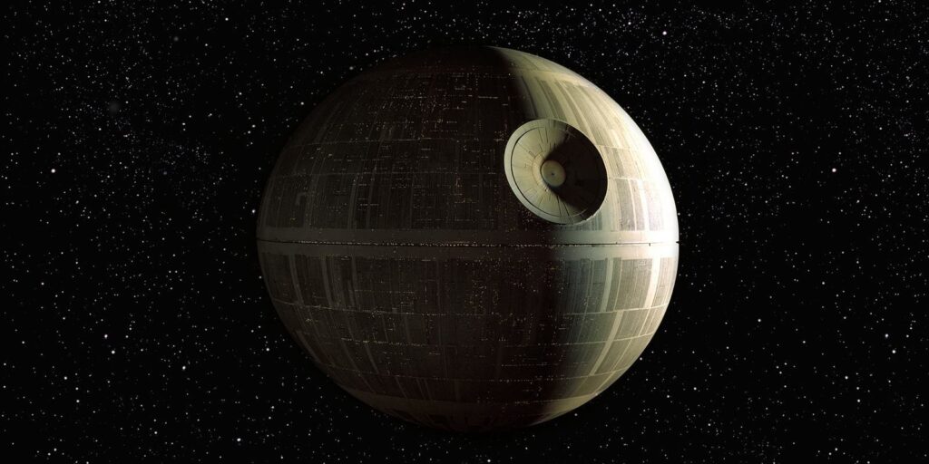 star wars propaganda art: The Death Star. Star Wars.
