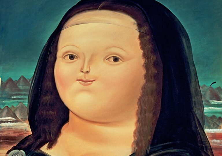 Botero's masterpieces: Fernando Botero, Mona Lisa, 1978, Botero Museum, Bogotá, Colombia. Detail.

