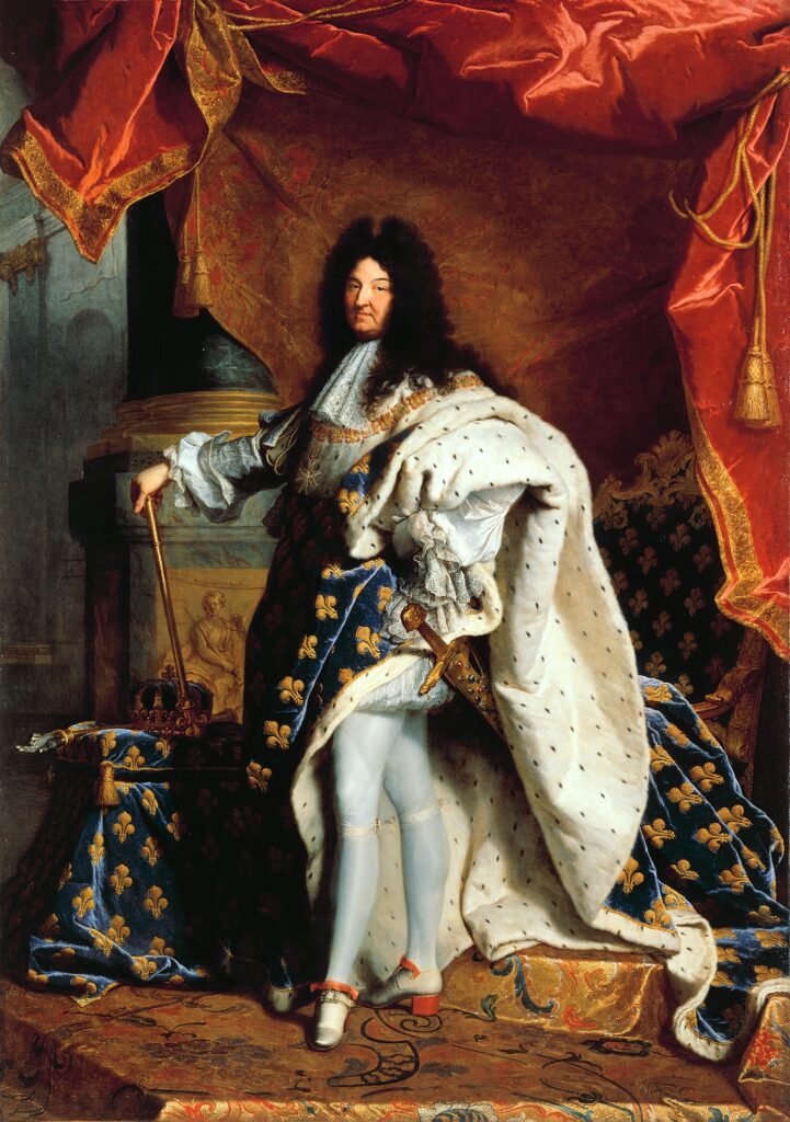 Dresses in art: Beautiful Dresses in Art: Hyacinthe Rigaud, Portrait of Louis XIV, 1701, Louvre, Paris, France.
