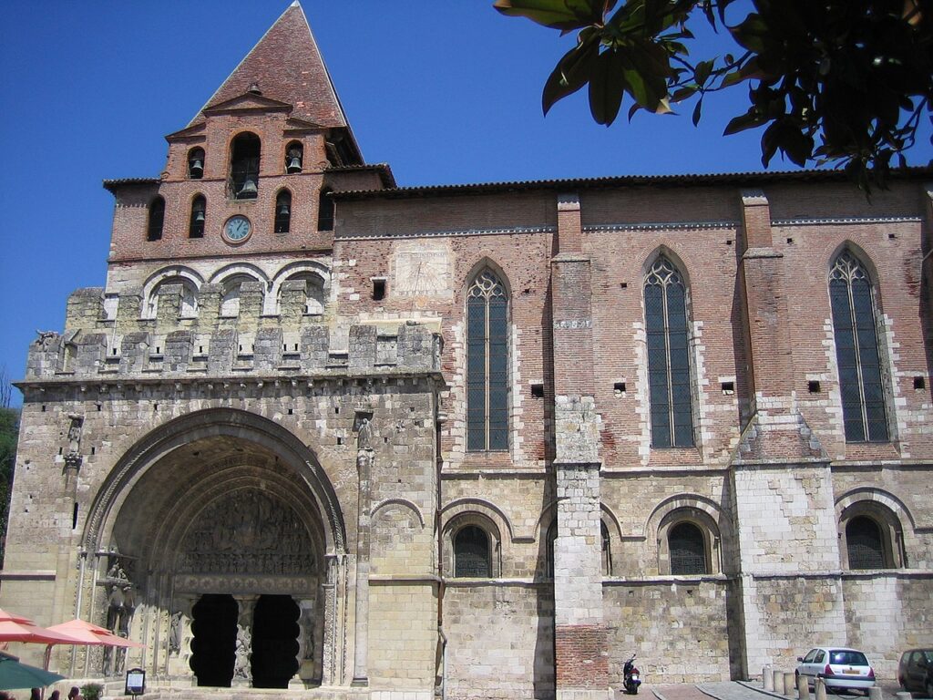 pilgrimage churches: St. Pierre Abbey, Moissac, France. Photograph by Membeth via Wikimedia Commons (public domain).
