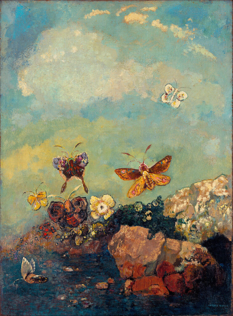 star wars paintings: Odilon Redon, Butterflies, c. 1910, Museum of Modern Art, New York City, NY, USA.
