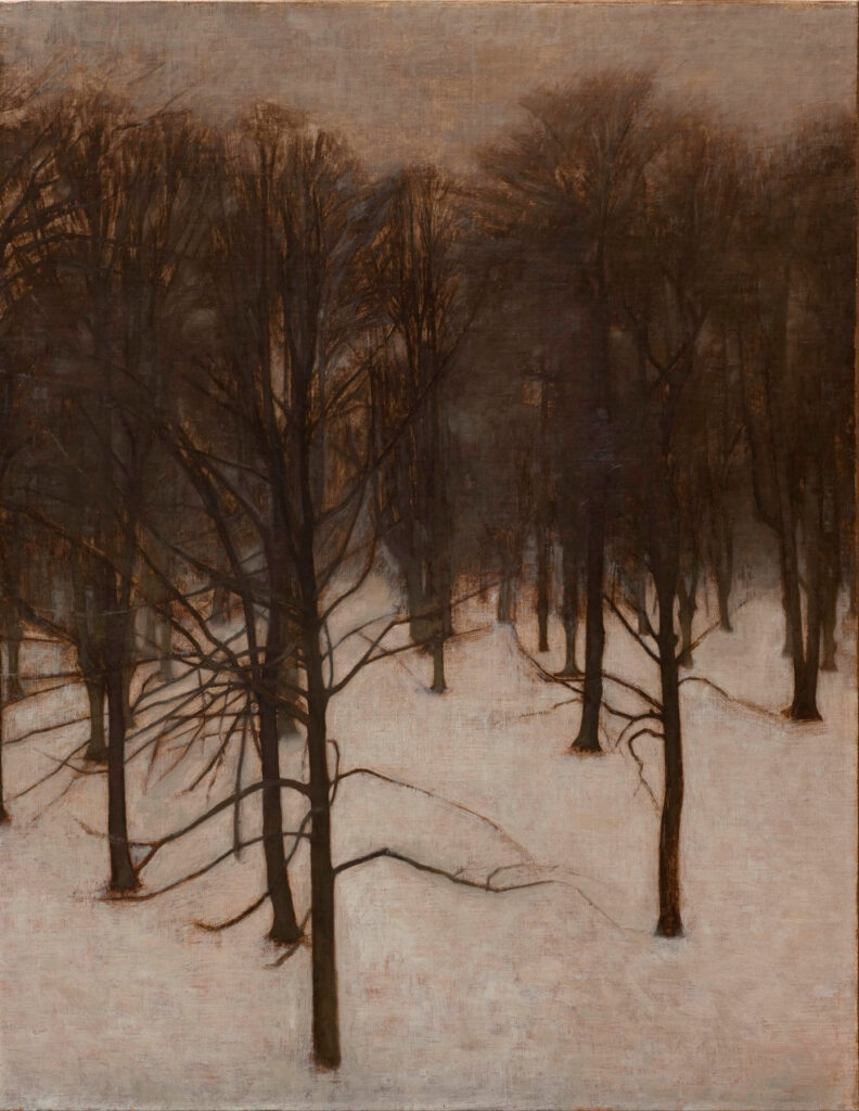 Vilhelm Hammershøi Painting as Poetry: Vilhelm Hammershøi, Søndermarken Park in Winter, 1895–1896, Hirschsprung Collection, Copenhagen, Denmark

