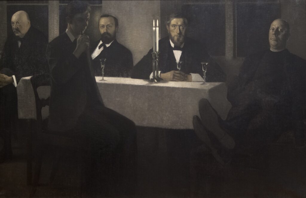 Vilhelm Hammershøi Painting as Poetry: Vilhelm Hammershøi, Five Portraits, 1901, Thiel Gallery, Stockholm, Sweden.
