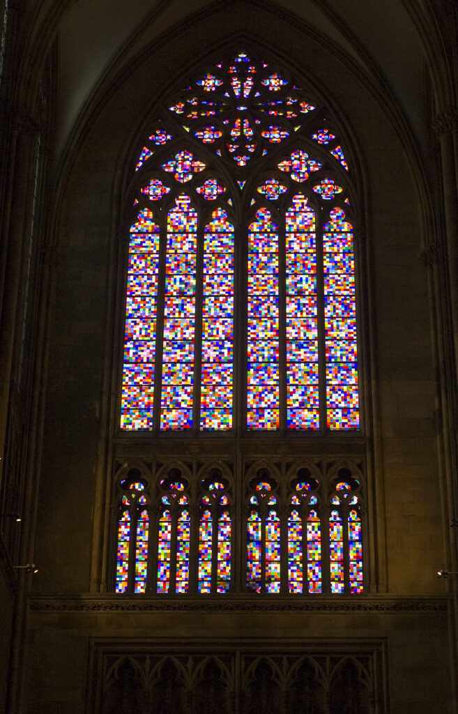 Gerhard Richter artworks: Gerhard Richter, Cologne Cathedral Window, 2007, Cologne, Germany. Public Delivery.
