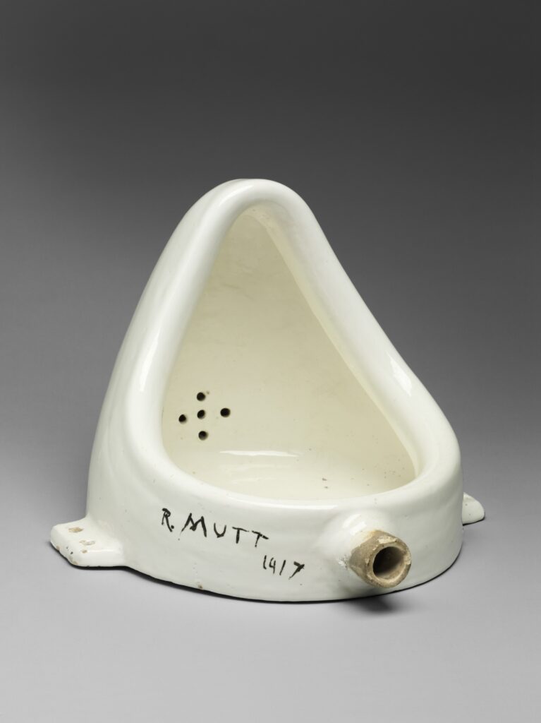 exhibitions spring 2026: Marcel Duchamp, Fountain, 1950 (replica of 1917 original), Philadelphia Museum of Art, Philadelphia, PA, USA. The original Fountain (1917) work is now lost.
