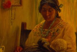 Gedovius. Germán Gedovius, La Tehuana, ca. 1917, National Museum of Art, Mexico City, Mexico. Detail.