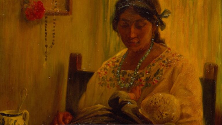 Germán Gedovius: Germán Gedovius, La Tehuana, ca. 1917, Museo Nacional de Arte, Mexico City, Mexico. Detail.
