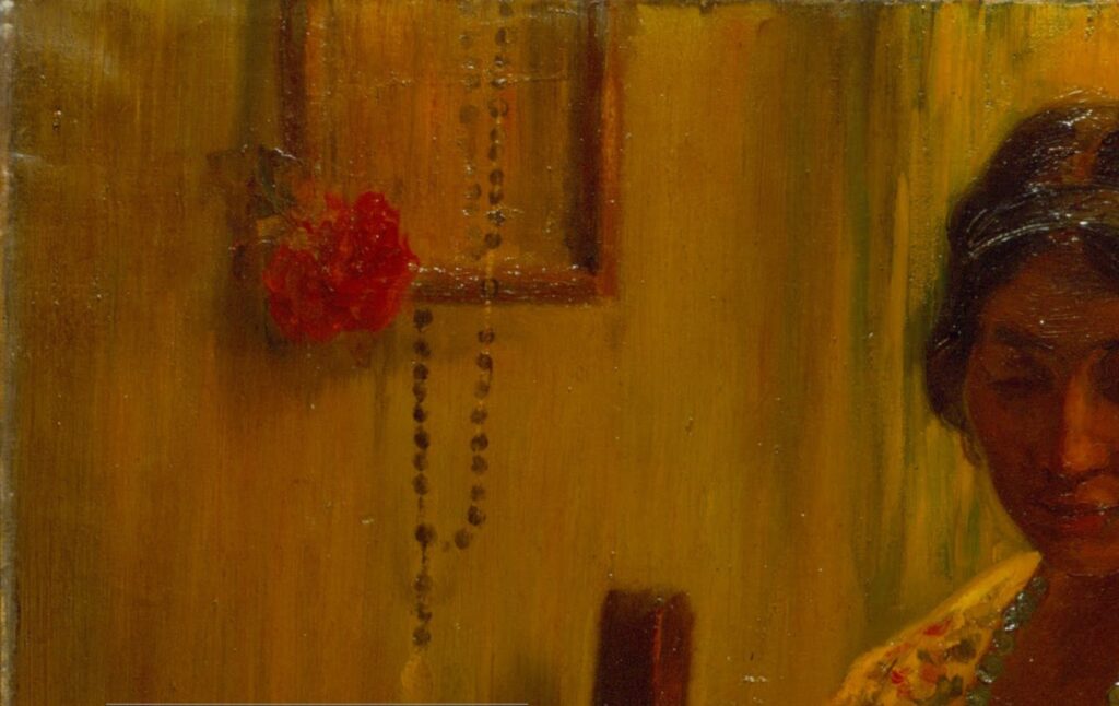 Germán Gedovius: Germán Gedovius, La Tehuana, ca. 1917, Museo Nacional de Arte, Mexico City, Mexico. Detail.
