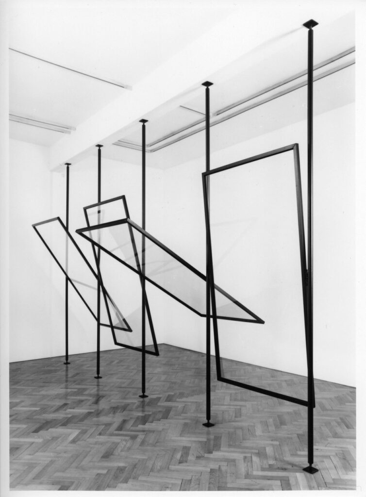 Gerhard Richter artworks: Gerhard Richter, 4 Panes of Glass, 1967, Herbert Foundation, Ghent, Belgium. Source.
