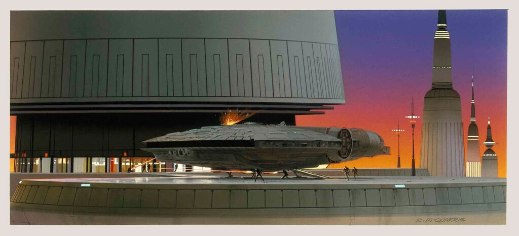 Ralph McQuarrie: Ralph McQuarrie, Illustration for Star Wars: Episode V—The Empire Strikes Back (1980). Star Wars.

