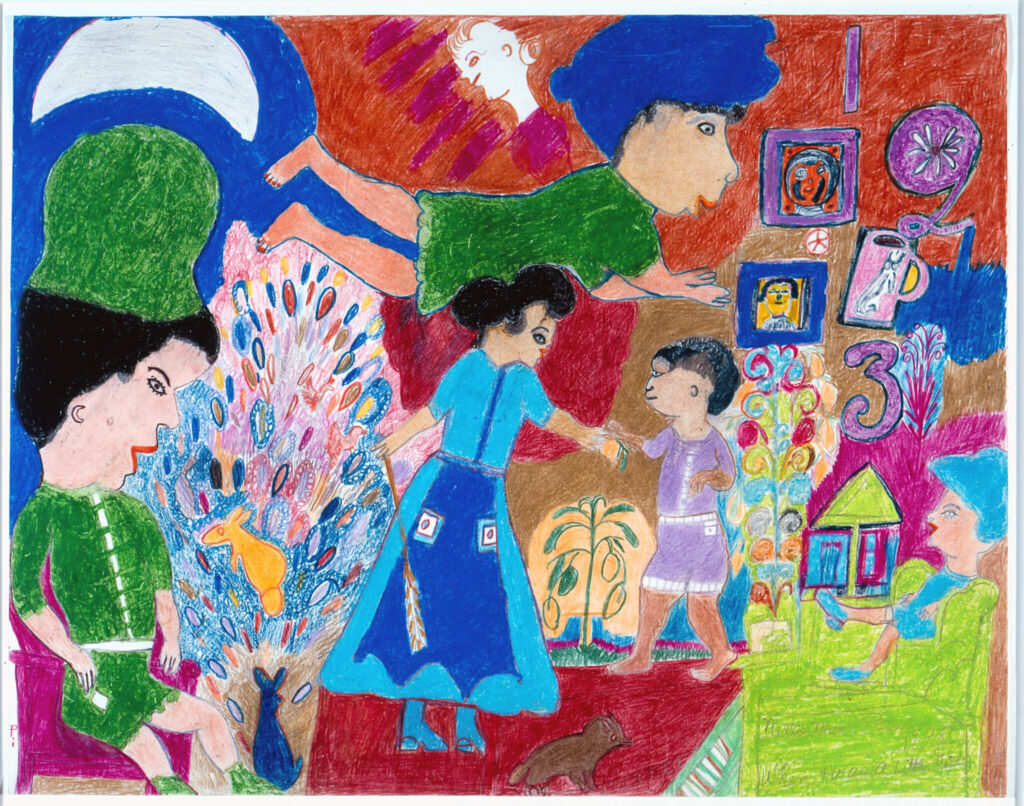 Nellie Mae Rowe: Nellie Mae Rowe, When I Was a Little Girl, 1978, High Museum of Art, Atlanta, GA, USA. New York Times.
