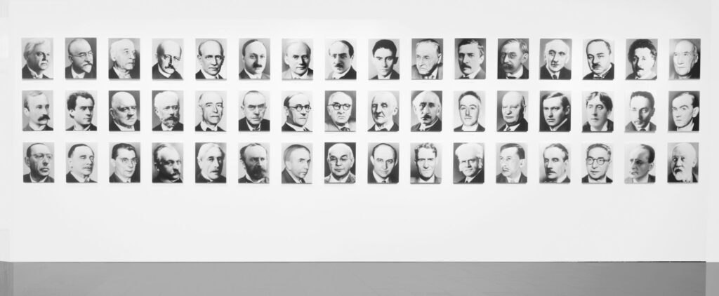 Gerhard Richter artworks: Gerhard Richter, 48 Portraits, 1972, Museum Ludwig, Cologne, Germany. Source.
