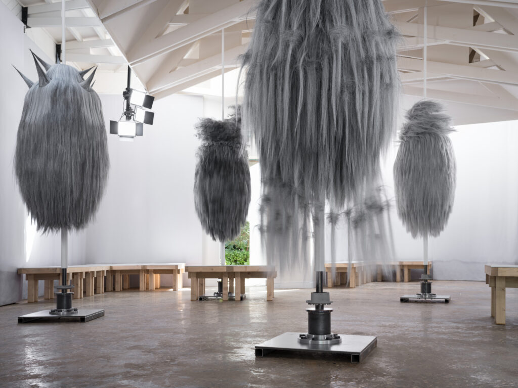 2026 venice biennale: Jenna Sutela, Aeolian Suite, installation view, 2026, Venice Biennale, Venice, Italy. Photo Ugo Carmeni. Press materials.
