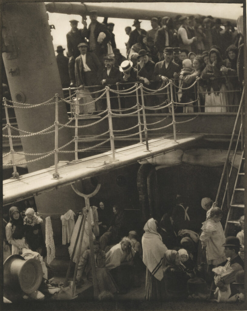 migrant photographs: Alfred Stieglitz, The Steerage, 1907, Whitney Museum, New York City, NY, USA.
