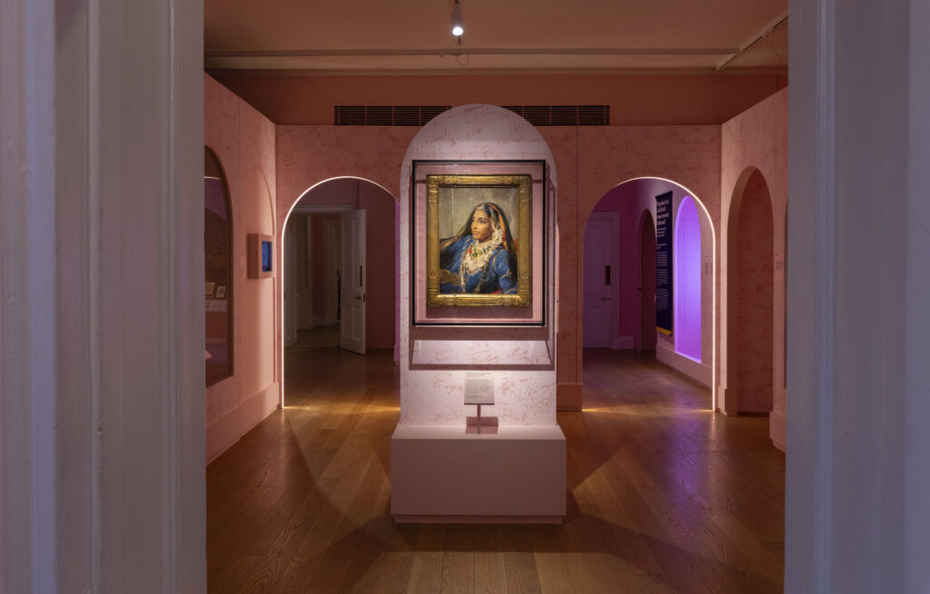 princesses of punjab: Exhibition view of The Last Princesses of Punjab, Kensington Palace, London, UK. © Historic Royal Palaces / Courtesy of the Kapany Collection, The Sikh Foundation. Press materials.
