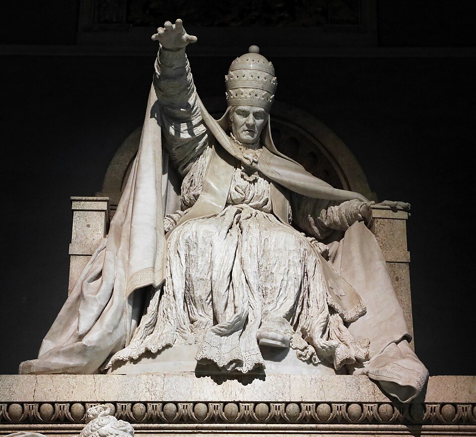 Canova and his World: Antonio Canova, Clement XIV, from Tomb of Pope Clement XIV, 1780s, Santi Apostoli, Rome, Italy. Photograph by Sailko via Wikimedia Commons (CC BY-SA 3.0).
