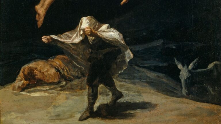 Francisco Goya Fear: Francisco Goya, Witches’ Flight, c. 1798, Museo del Prado, Madrid, Spain. Detail.
