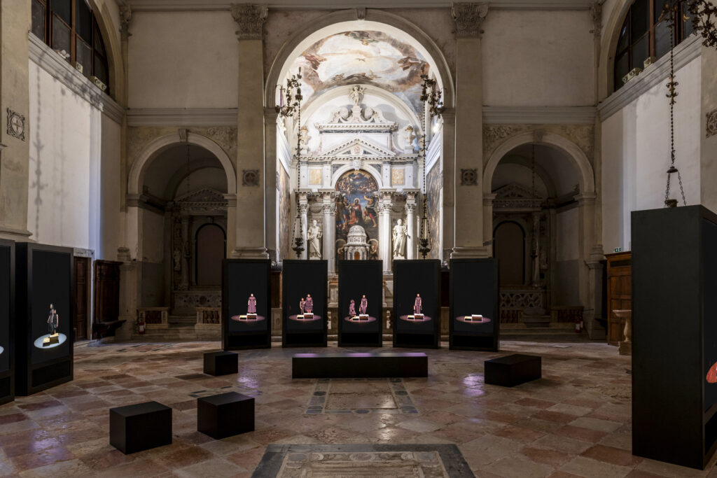 2026 venice biennale: Gabrielle Goliath, Elegy, 2026, Chiesa di Sant’Antonin‍, Venice, Italy. Courtesy of the artist. Photo Luca Meneghel. Press materials.
