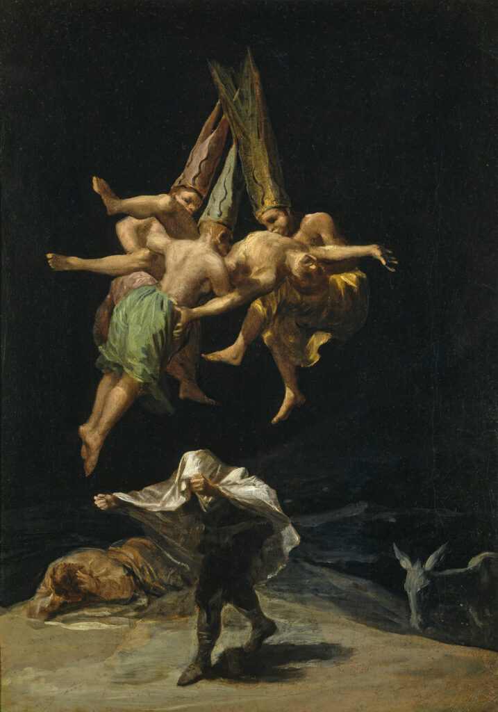 Francisco Goya Fear: Francisco Goya, Witches’ Flight, c. 1798, Museo del Prado, Madrid, Spain.
