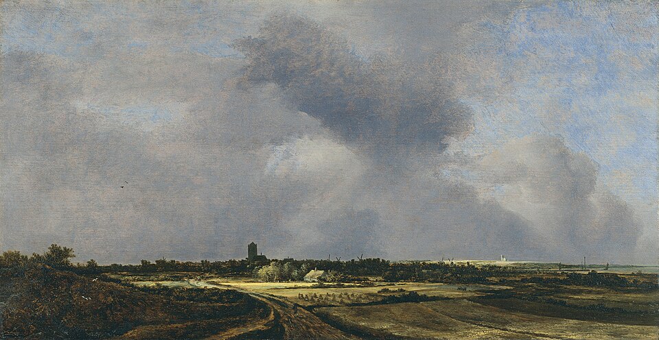 A View of Salisbury from Harnham: Jacob van Ruisdael, View of Naarden, 1647, Thyssen-Bornemisza Museum, Madrid, Spain.

