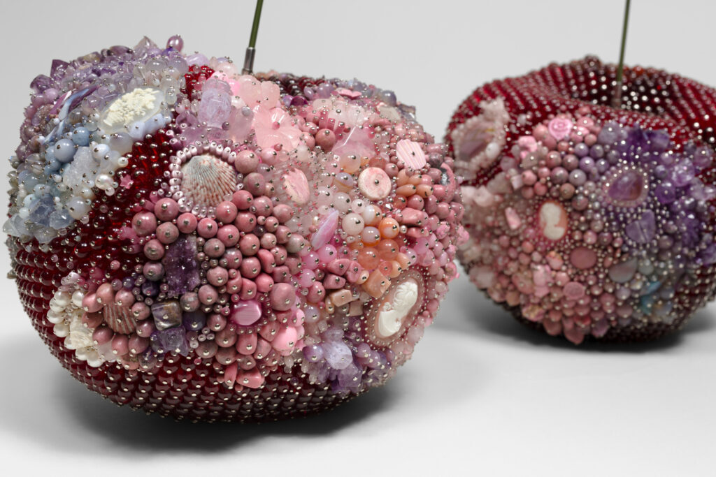 new york art week: Detail. Kathleen Ryan, Bad Cherries (Princess), 2026 © Kathleen Ryan—Photo: Lance Brewer. Courtesy Gagosian.
