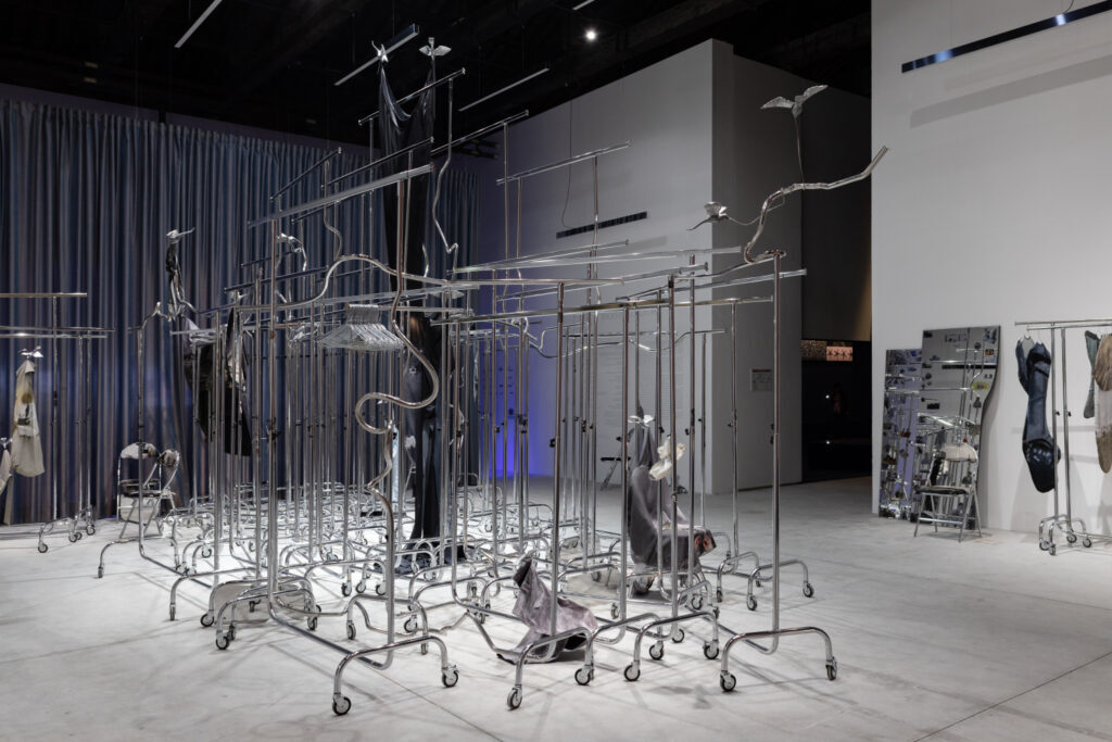 2026 venice biennale: MAREUNROL’S and Bruno Birmanis, Untamed Assembly—Backstage of Utopia, 2026, Venice Biennale, Venice, Italy. Photo by Kristine Madjare. Press materials.
