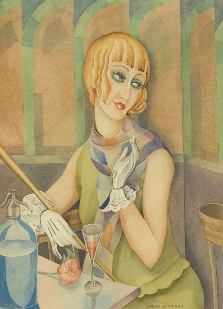 women artists postcards: Gerda Wegener, Lili Elbe, 1928, Wellcome Collection, London, UK.
