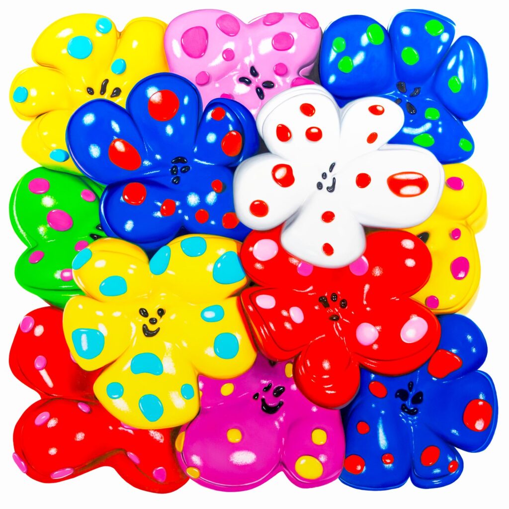 top charity art 2026: Philip Colbert, Flower III (with Dots), 2025. TOP CHARITY Art 2026 press materials.
