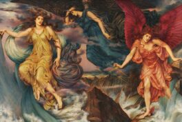 Postcards, Women Artists, Evelyn de Morgan, The Storm Spirits, 1900