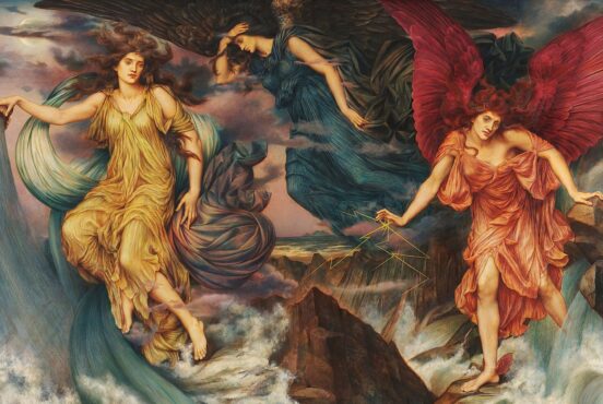 Postcards, Women Artists, Evelyn de Morgan, The Storm Spirits, 1900