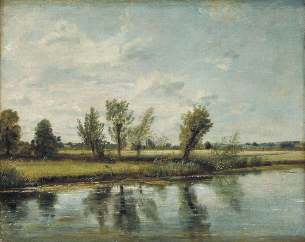 A View of Salisbury from Harnham: John Constable R.A., Water Meadows near Salisbury, c.1829, Victoria and Albert Museum, London, UK
