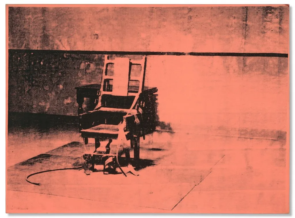 Andy Warhol Artworks: Andy Warhol in 10 Artworks: Andy Warhol, Big Electric Chair, 1967–1968. Courtesy Christie’s. Artnet.
