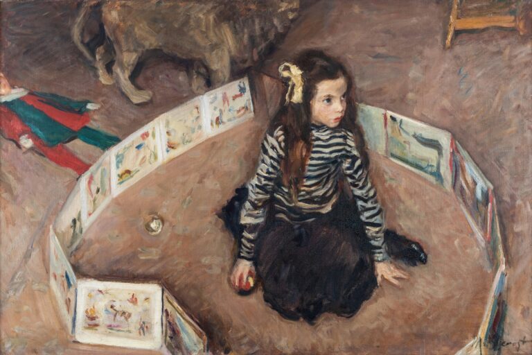 cassirer exhibition berlin: Max Slevogt, Portrait of Suzanne Aimée Cassirer, 1901, private collection, former collection of Suzanne Aimée Cassirer. Press materials.
