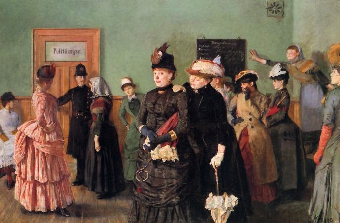 Victorian Syphilis: Christian Krohg, Albertine in the Police Doctor’s Waiting Room, 1887, National Museum of Norway, Oslo, Norway.
