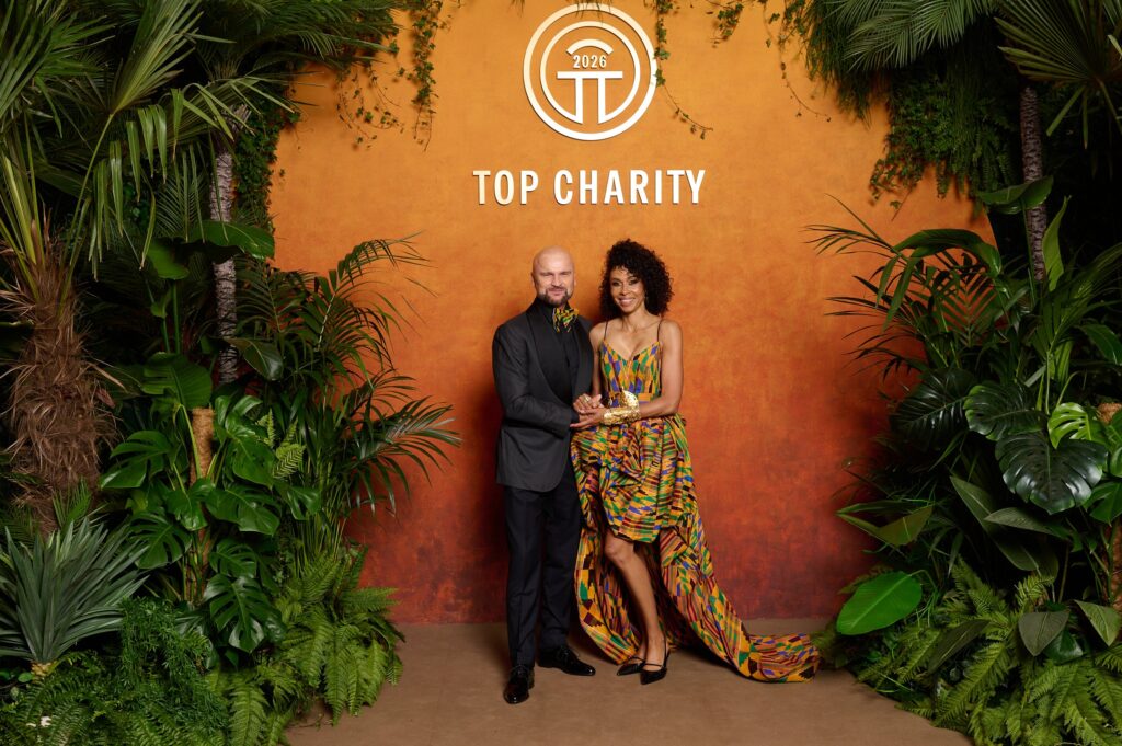 Top Charity Auction 2026: The founders of TOP CHARITY Auction, Omenaa Mensah and Rafał Brzoska. Photo: Alex Dolny.
