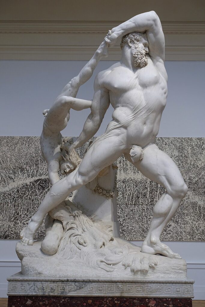 Canova and his World: Antonio Canova, Hercules and Lichas, c. 1796, Galleria Nazionale d’Arte Moderna, Rome Italy. Photograph by Daderot via Wikimedia Commons (public domain).
