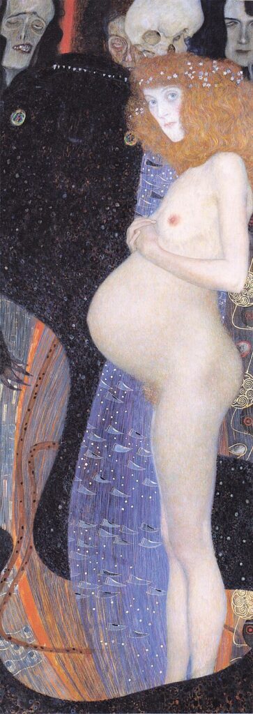 Gustav Klimt paintings: Gustav Klimt, Hope I, 1903, National Gallery of Canada, Ottawa, Canada.

