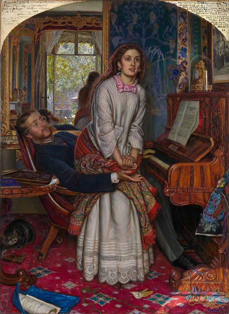 Victorian Syphilis: William Holman Hunt, The Awakening Conscience, 1853, Tate Britain, London, UK.
