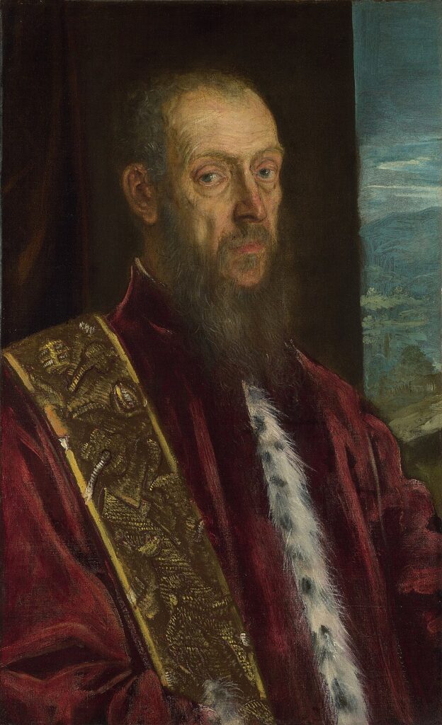 Venetian colors: Jacopo Tintoretto, Portrait of Vincenzo Morosini, c. 1575–1580, National Gallery, London, UK. Museum’s website.
